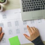 Person Working on Website Conversion Plan. Laptop, Notepad, Plants. Why Your Website Isn't Converting And How To Fix It. Three Common Problems and Five Easy Fixes. UX. UX Design. Website Design. Website Conversions. Conversion Optimisation. Conversion Optimisation Plan.